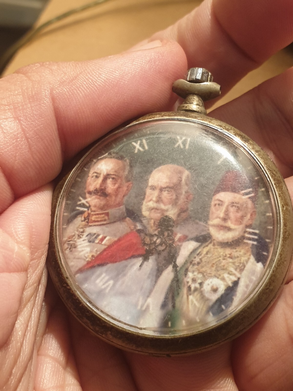 WWI German Officers Ancre Watch Kaiser Wilhelm/Franz Joseph/SULTAN MEHMED Ottmam