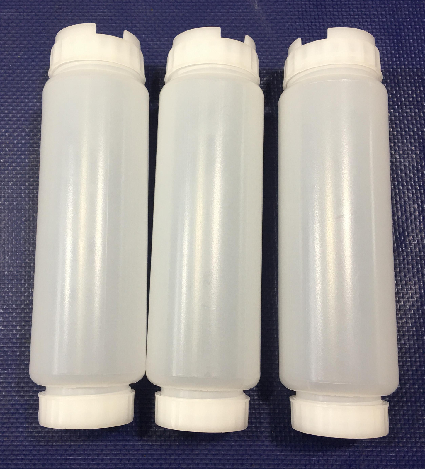 FIFO - 16 oz Squeeze Bottle (3-Pack) double capped ended sauce sandwich vinegar