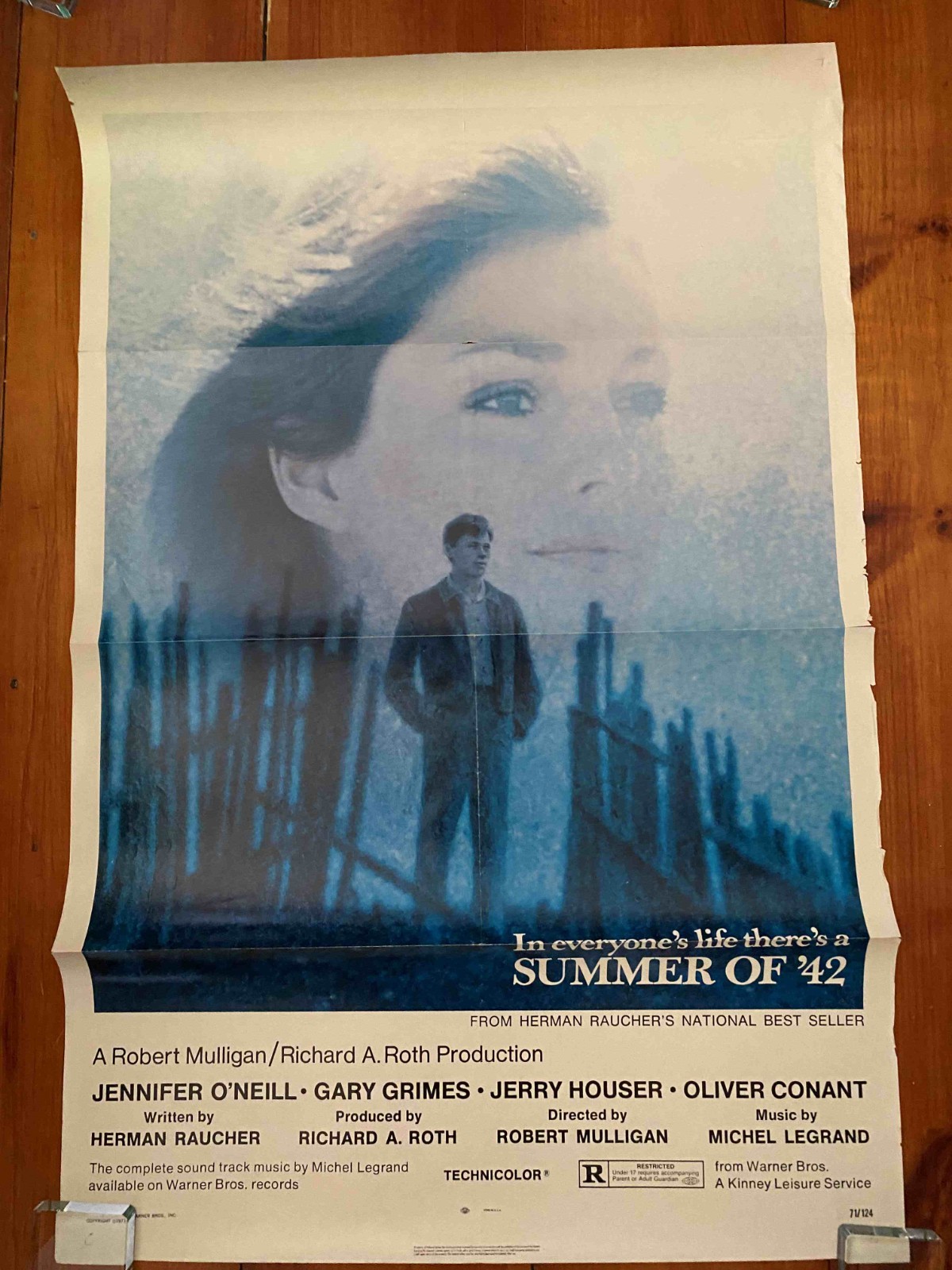 Summer of '42 One Sheet 1971 Jennifer O'Neill, Gary Grimes, Jerry Houser!