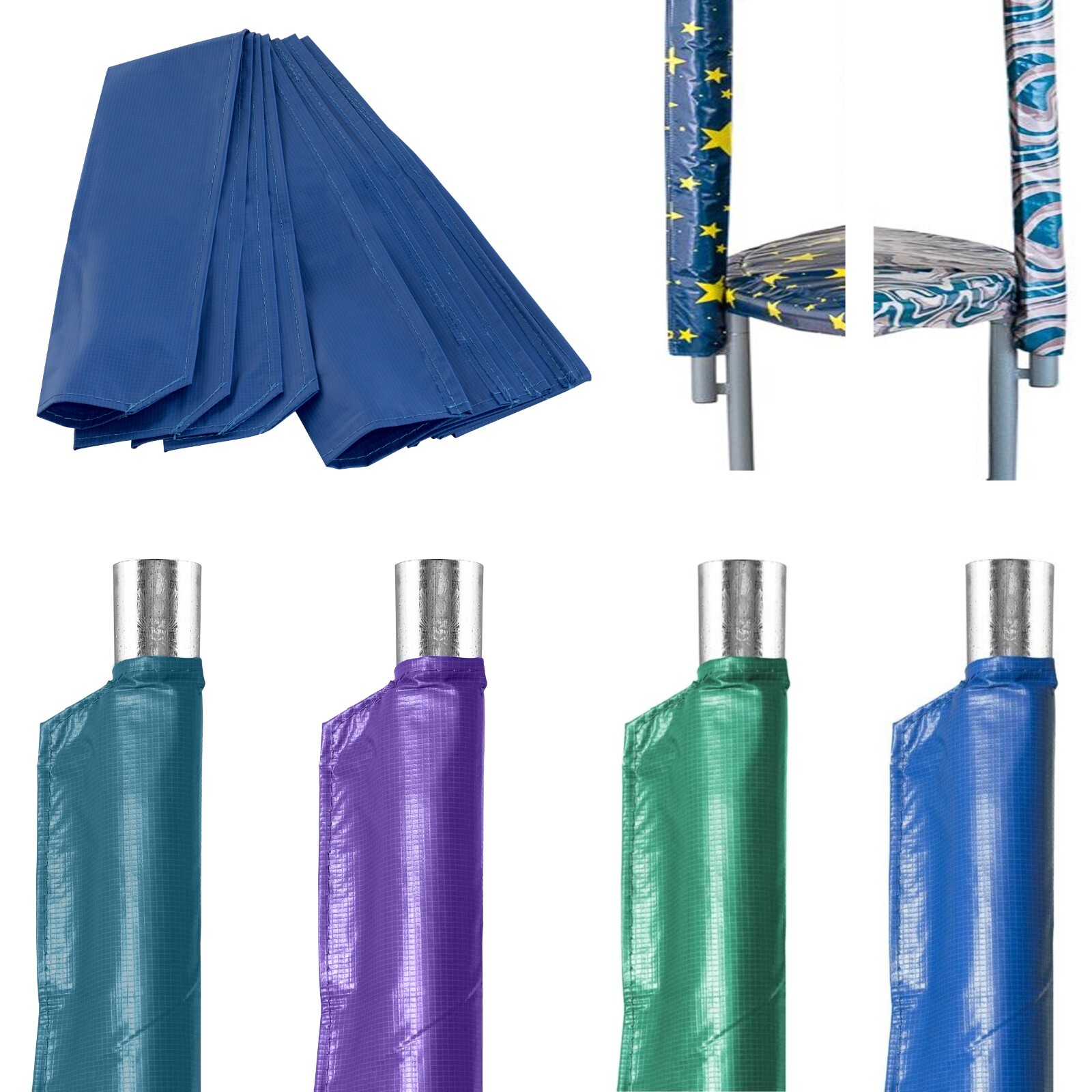 Trampoline Replacement Pole Sleeve Protectors - Covers for Pole Foam Sleeves