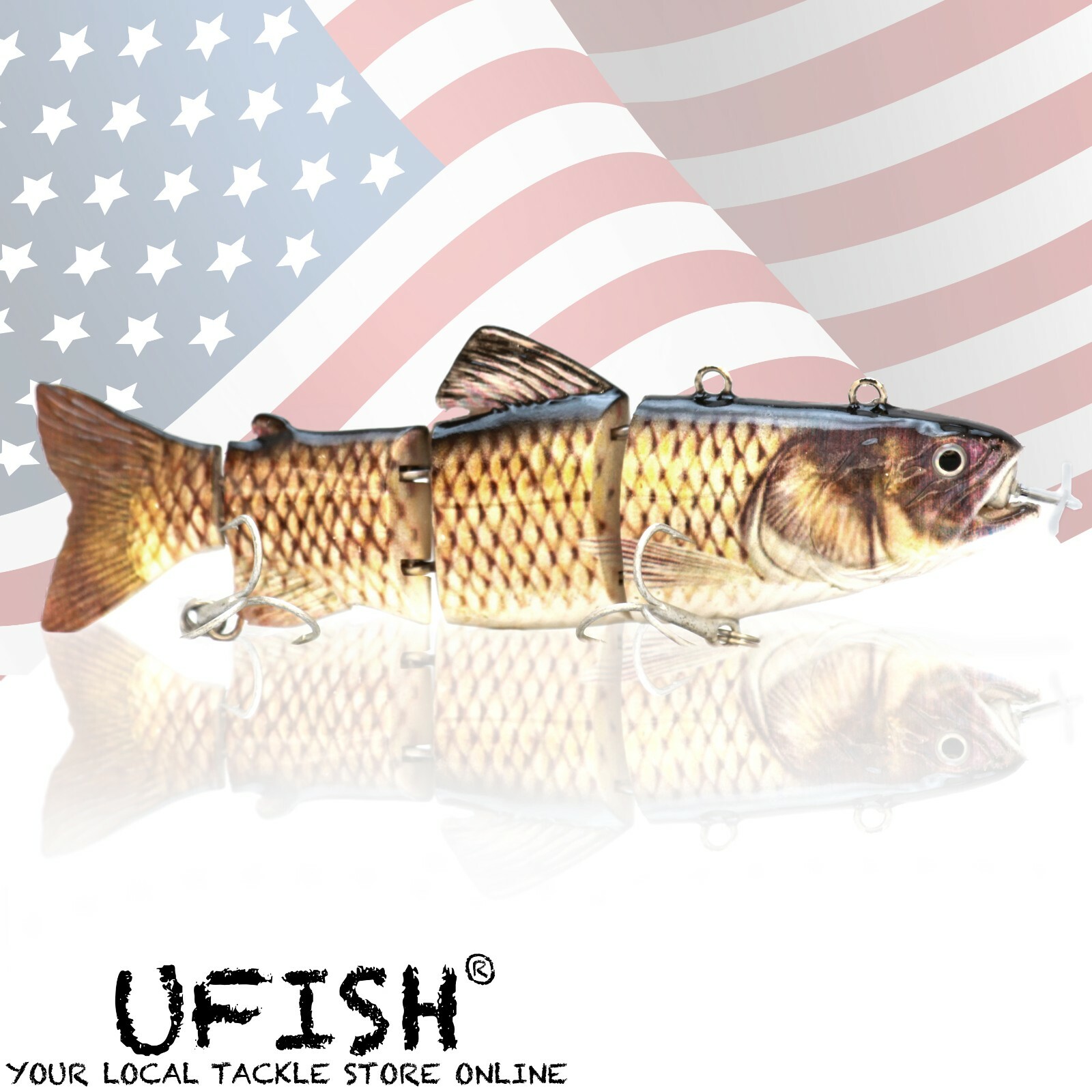 UFISH Fishing Bass Lures Muskie Baits Electric Animated Pike Fishing Lure