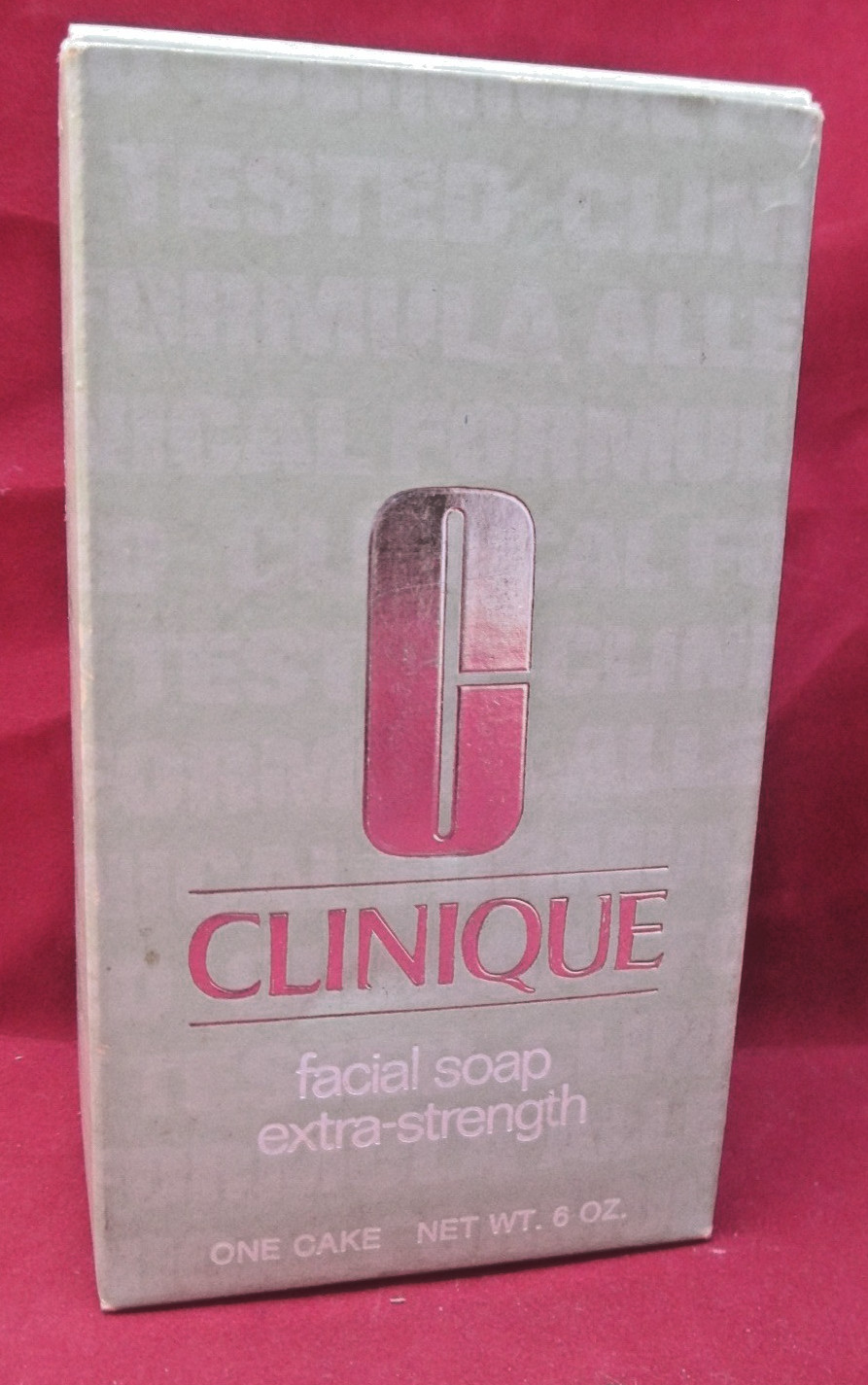 Clinique Facial Soap Extra Strength 6 oz Bar w/ Case ~ NEW ~NOS ~ FREE SHIPPING