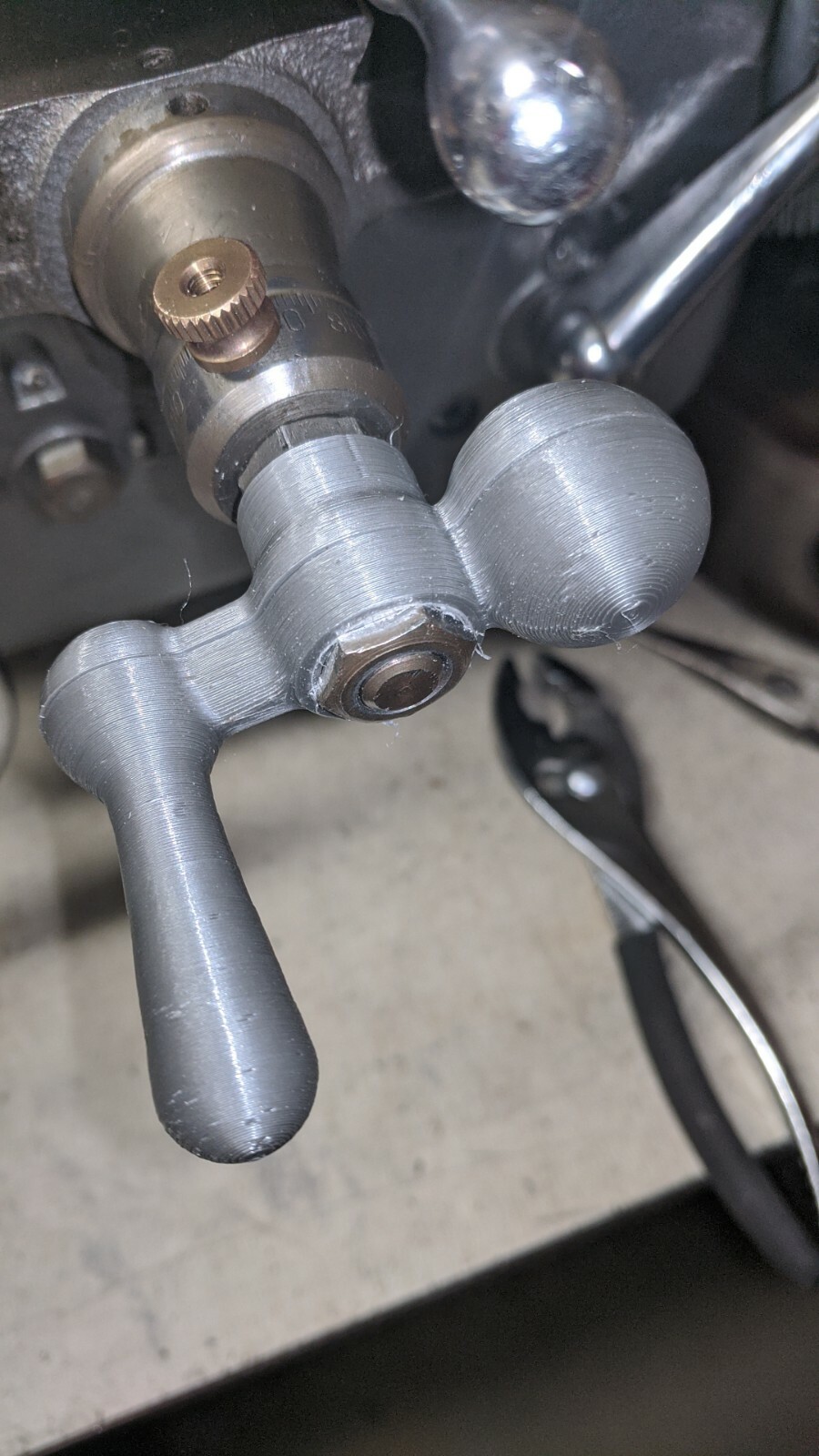 Atlas Craftsman 10" and 12" Lathe Crossfeed Ball Crank Thumb Hand Wheel