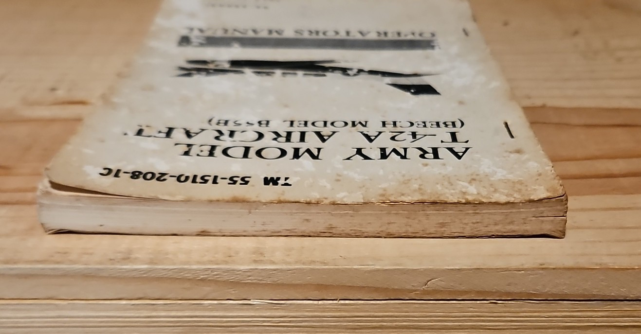Army Model T-42A Aircraft Operator's Manual Beech B55B 1965