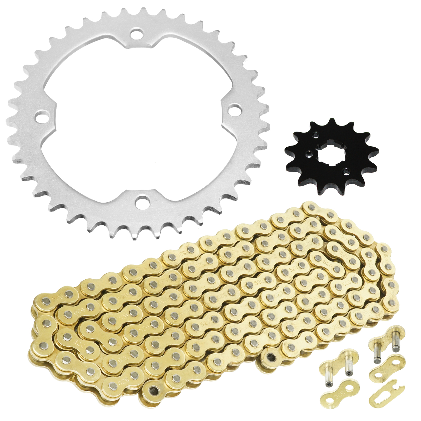 Drive Chain & Sprocket Kit For Yamaha Raptor 350 YFM350 2004 2005 2006 2007-2013