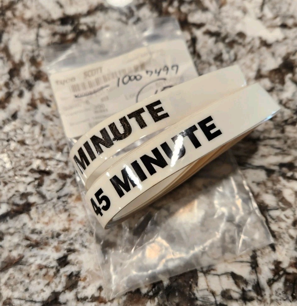 LOT of 10 SCOTT 45 MINUTE 4500 PSI TRANSPARNT CYLINDER LABEL 10007497 Approx 22"