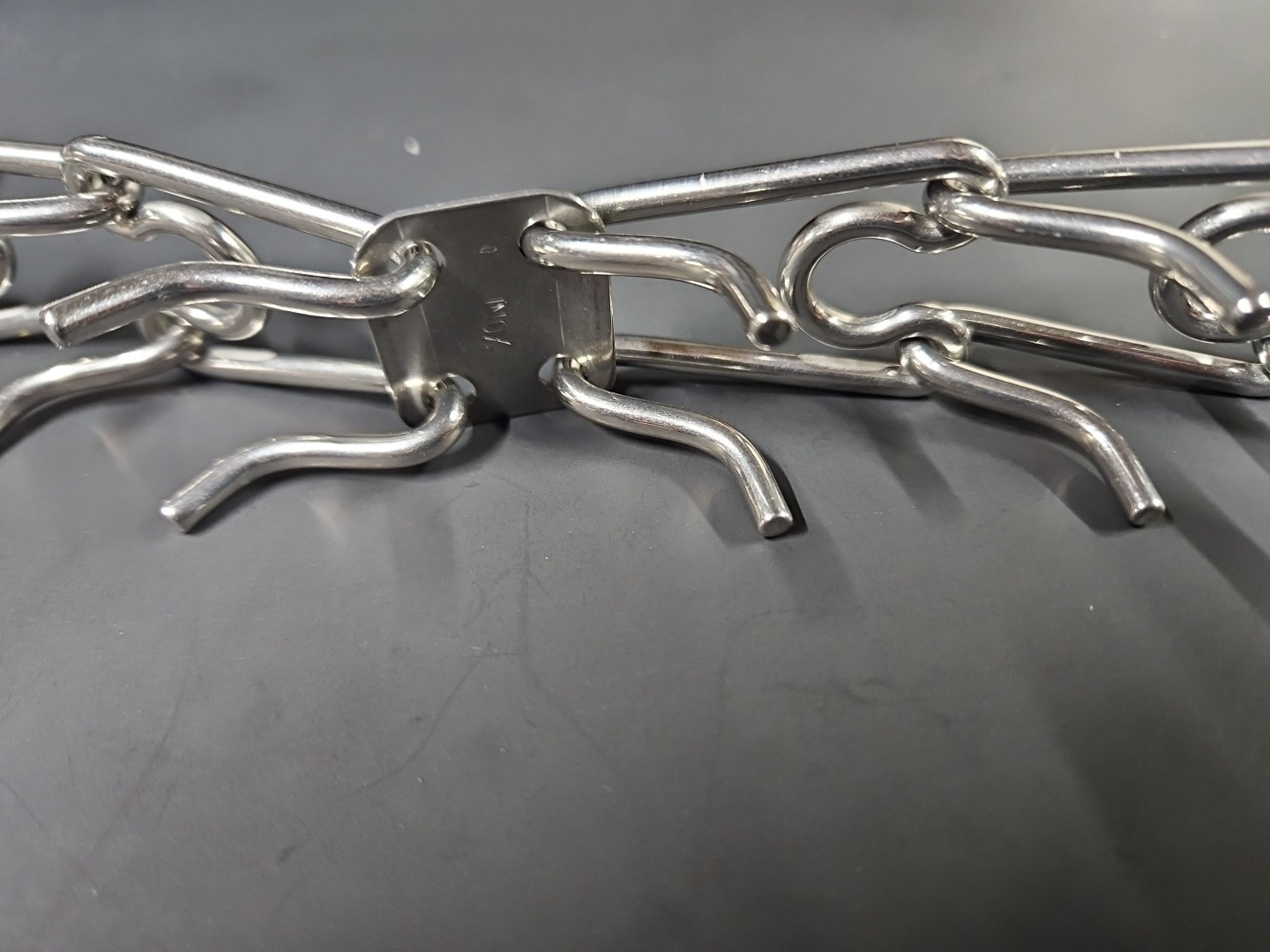 Herm Sprenger Stainless Steel Prong Dog Training Collar with Release Buckle 25"