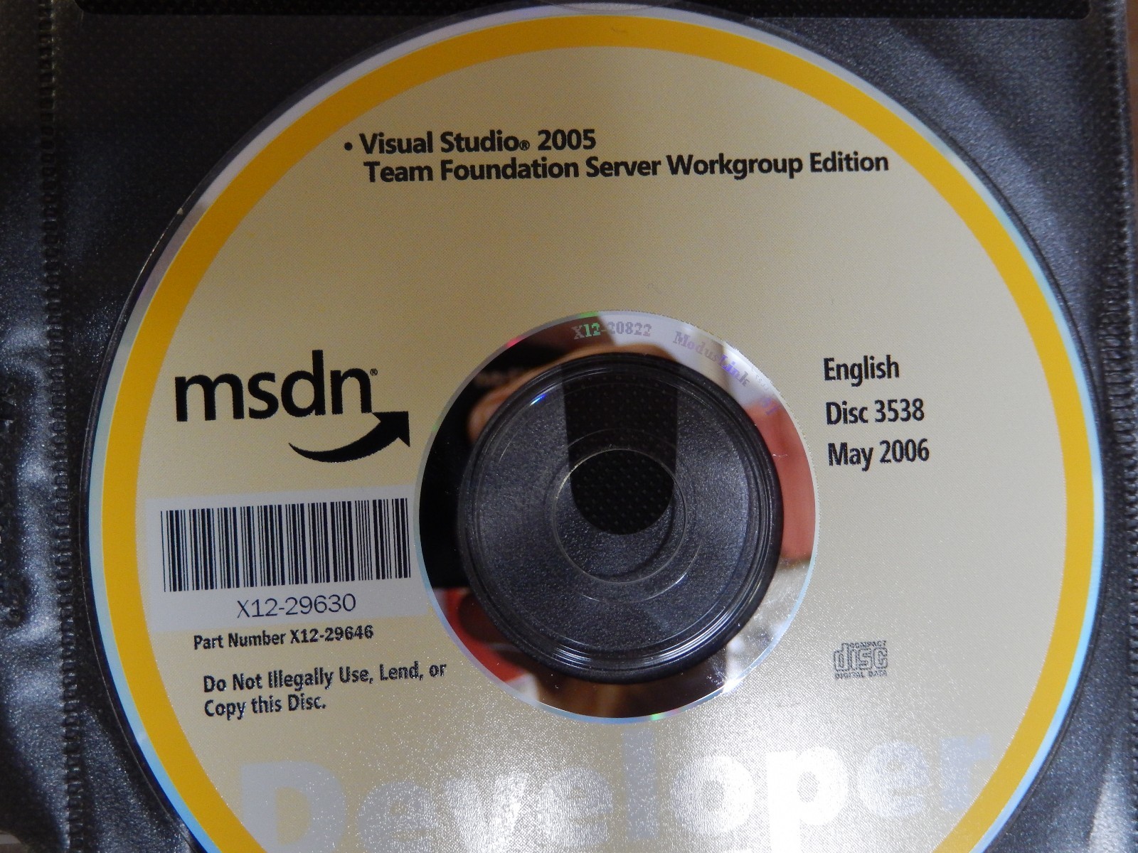 MICROSOFT MSDN DISC 3538 MAY 2006 - ENGLISH VISUAL STUDIO 2005