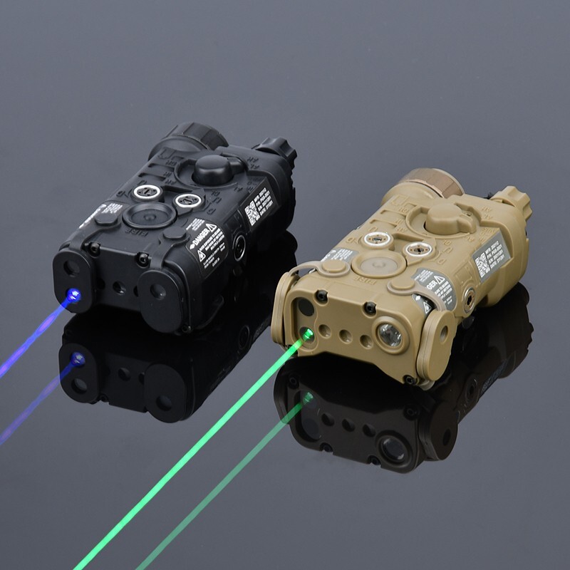 WADSN Tactical NGAL Green Blue Red Laser White LED Strobe Airsoft Aiming Sight