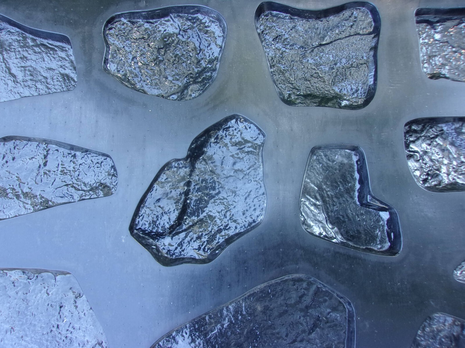 Rock facing molds wall stone veneer plastic concrete moulds 6"-13" set 12 asst.