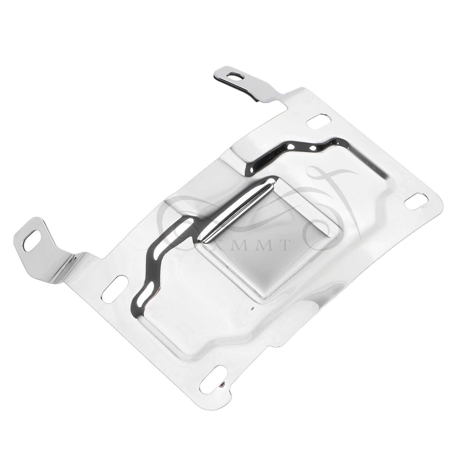 Chrome License Plate Relocation Mount Kit For Harley Tour Glide Ultra Classic