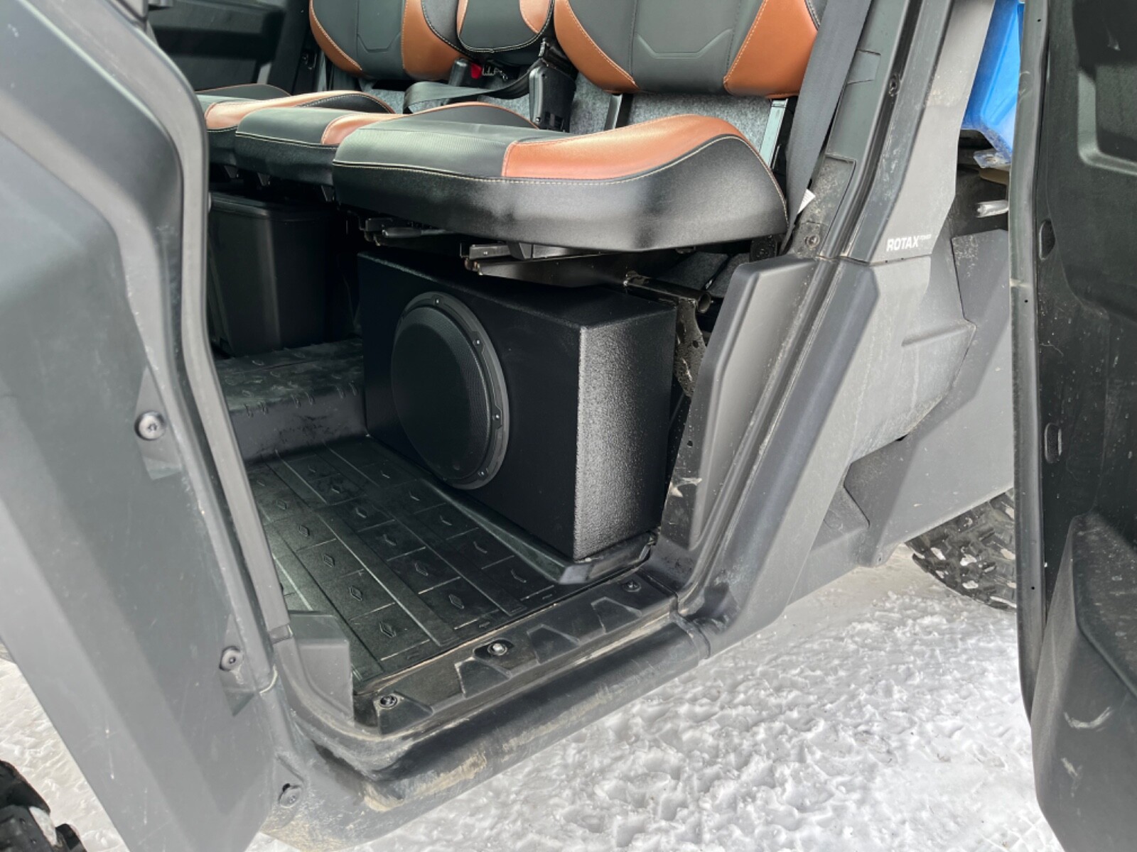 CAN-AM Defender 2 door 10" Subwoofer Box Enclosure Under Seat Waterproof