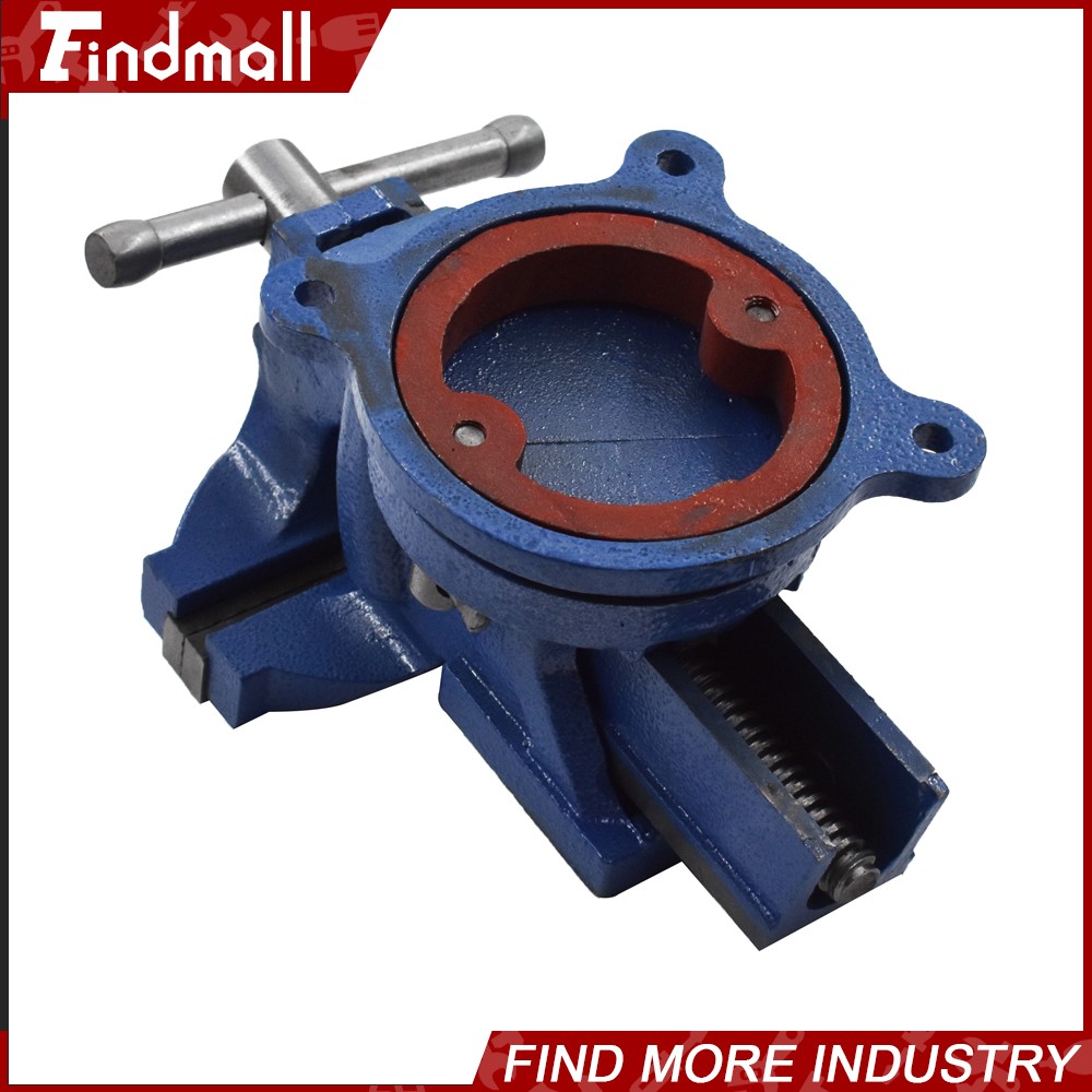 Findmall 4" Bench Vise with Anvil Swivel Locking Base Table top Clamp Vice