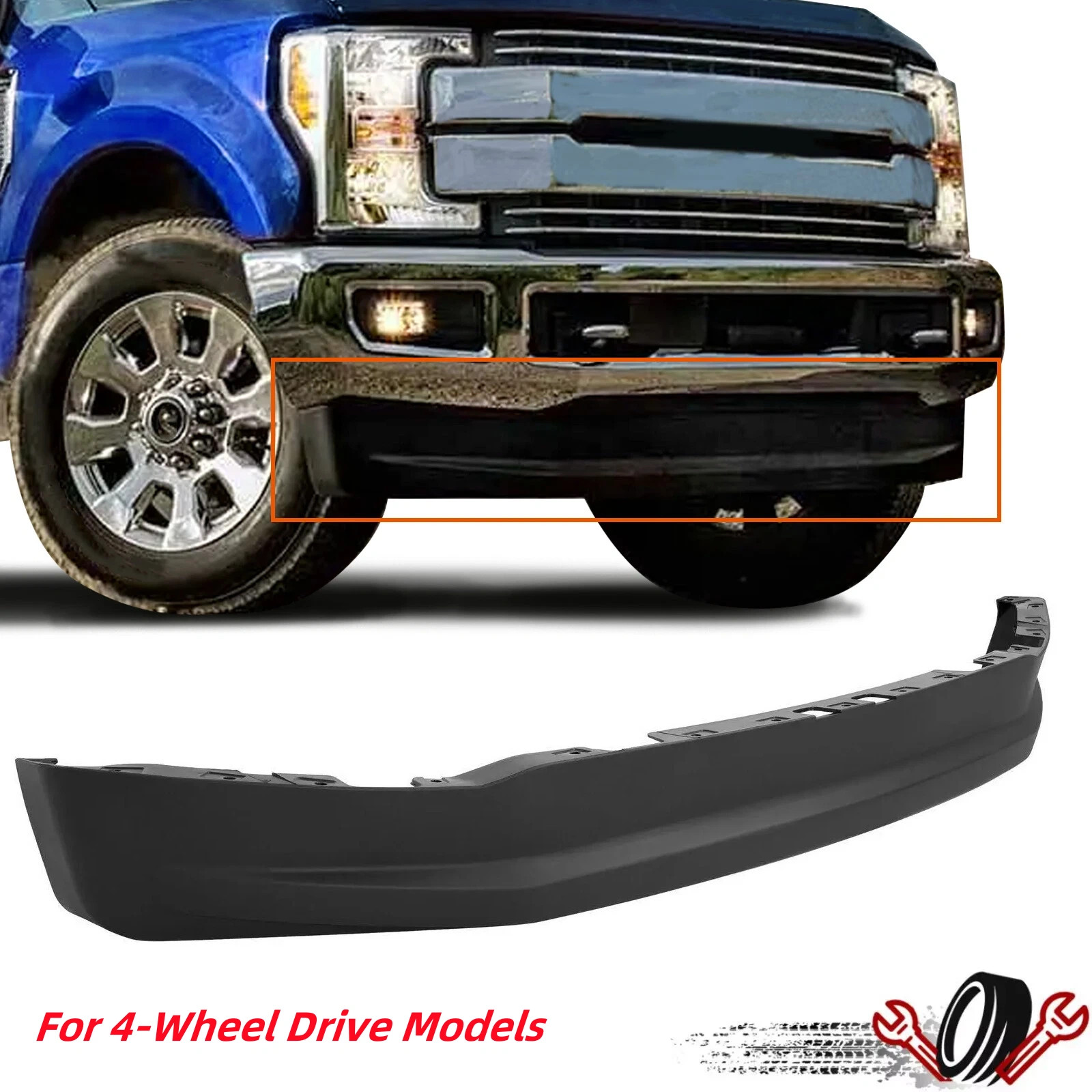 For Ford F-250 F-350 F-450 F-550 4WD 2017-2019 Front Lower Bumper Valance Panel