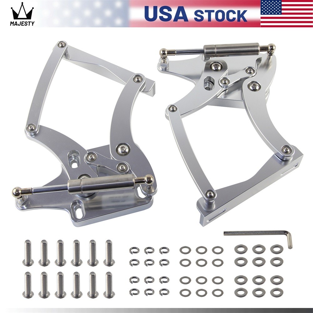 Billet Hood Hinge Kit Left and Right Side For Ford Mustang 64-66 Fairlane 63-65