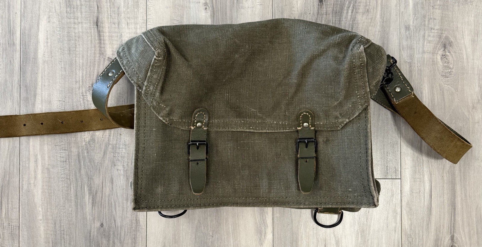 vintage military ammo pouch messenger bag