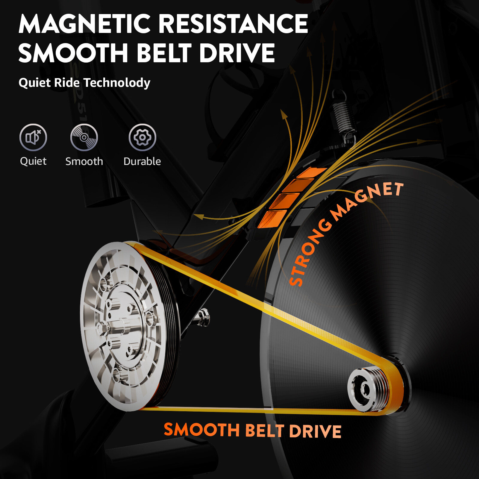 Fitness Exercise Bike Indoor Cycling Stationary Bicycle Home Gym Cardio Workout