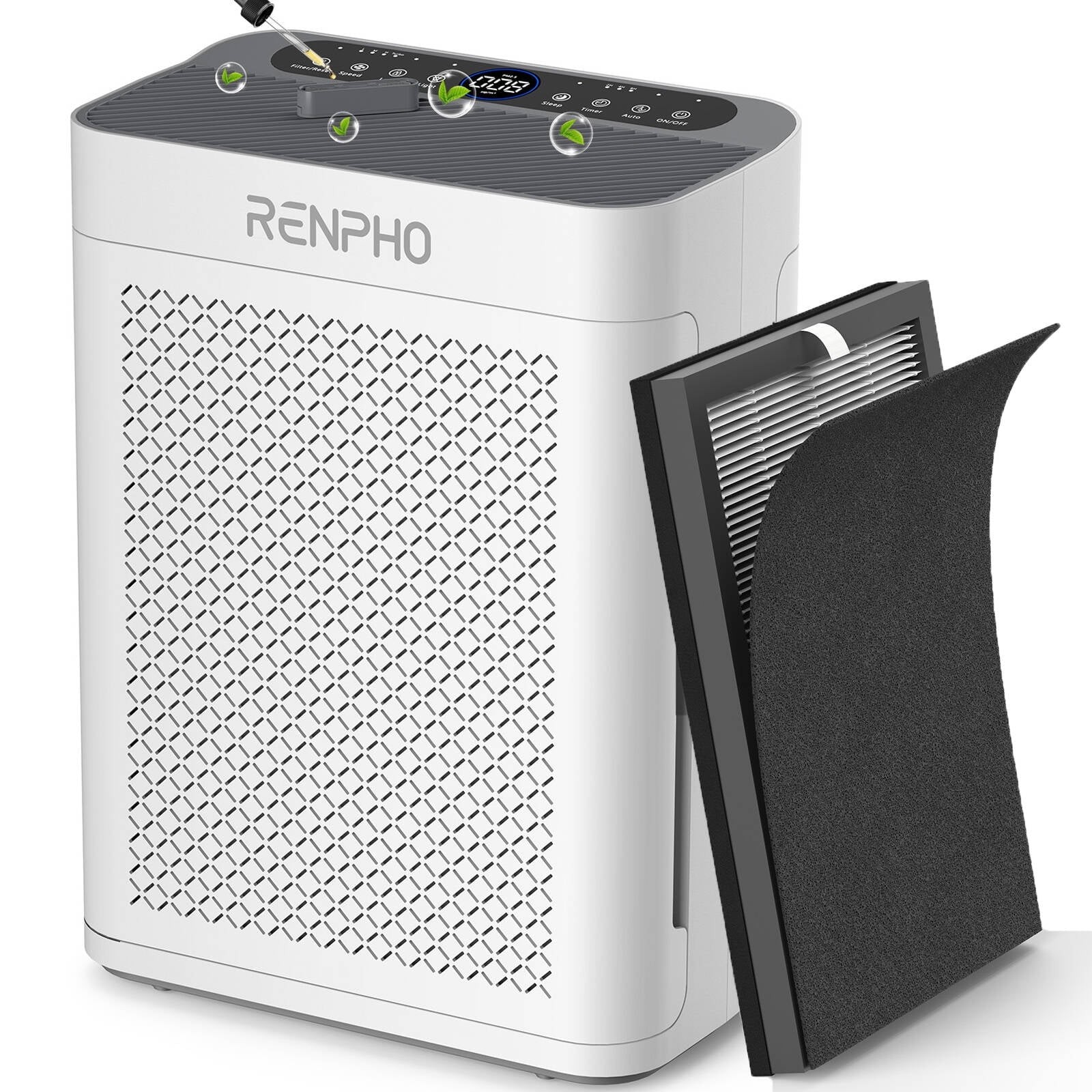 Home True HEPA Air Purifier Large Room Air Cleaner for Allergies Smoker Pet Dust