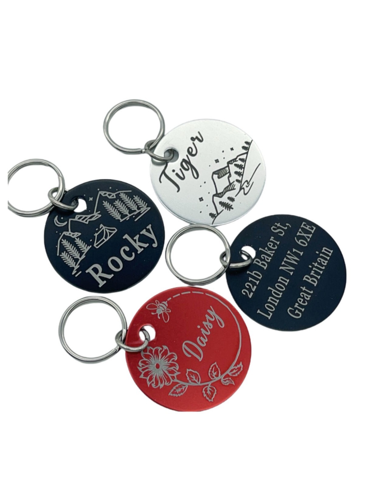 PAWPAW TAGS Customize Dog Cat ID Tags Personalized Pet  ID Tags Designed