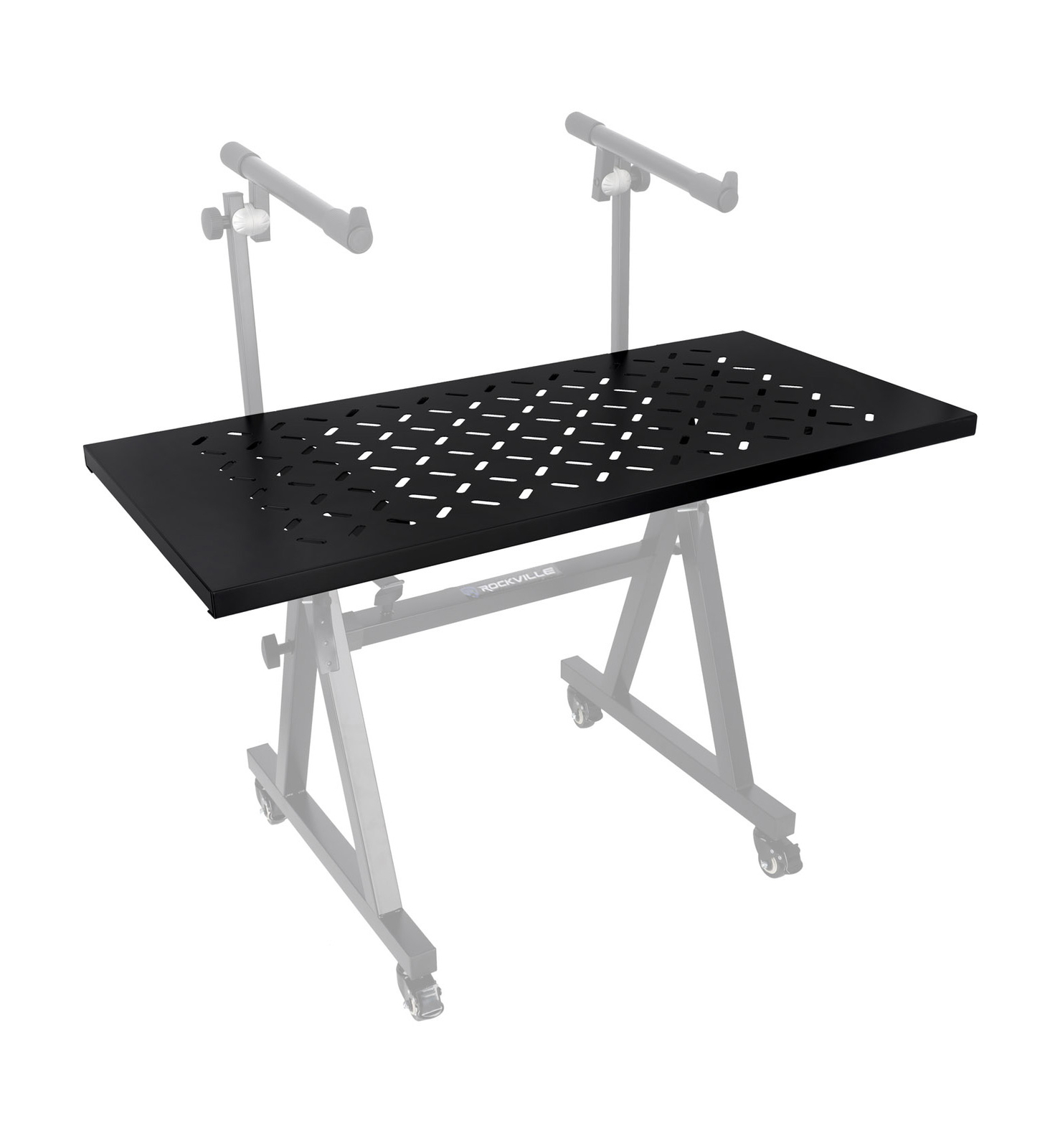 Rockville KS2 Shelf For Z-Stand or X-Stand - Turns Keyboard Stands Into DJ Table
