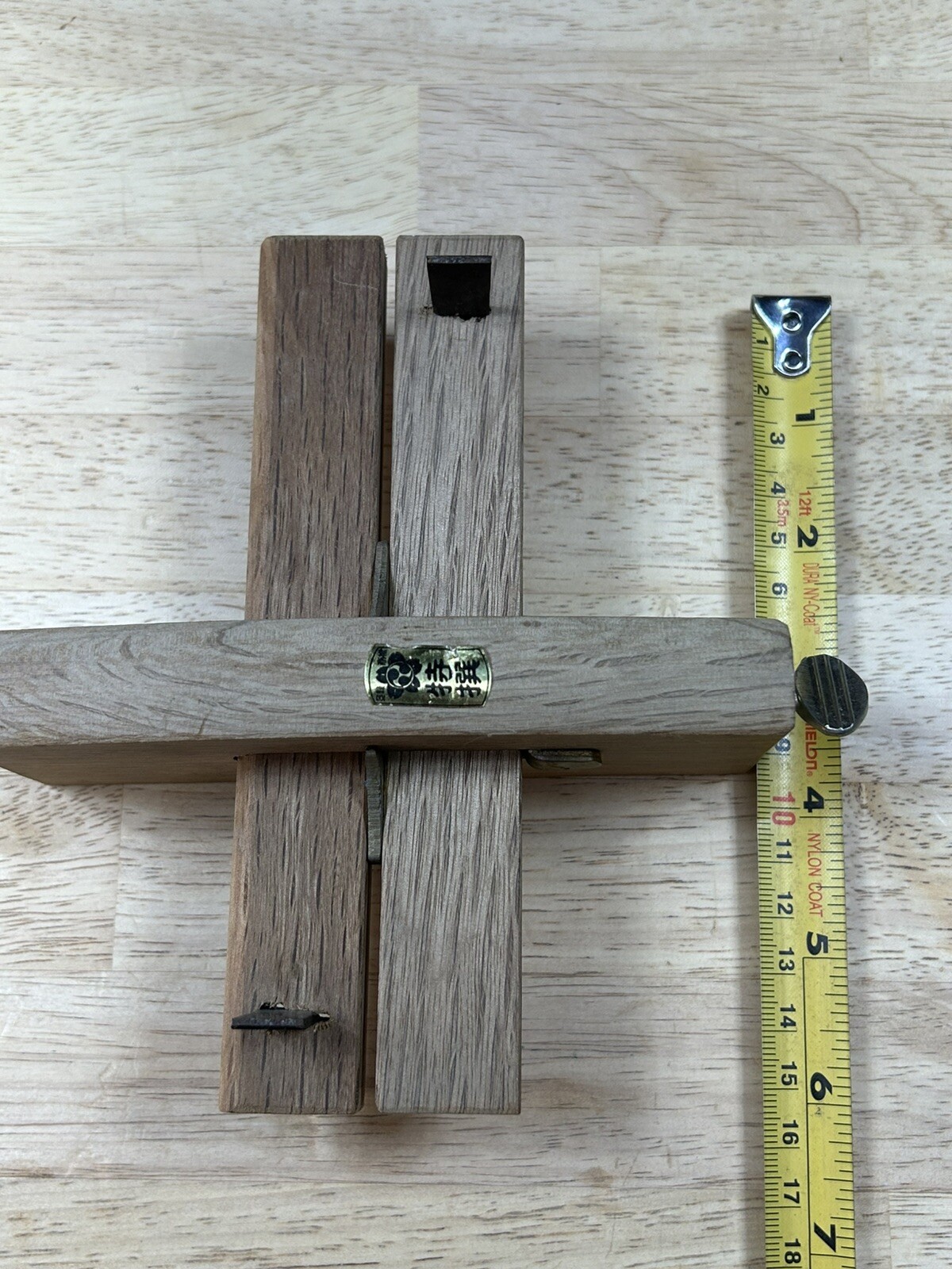 Japanese Marking Gauge (Kebiki). Japanese White Oak. New Old Stock.