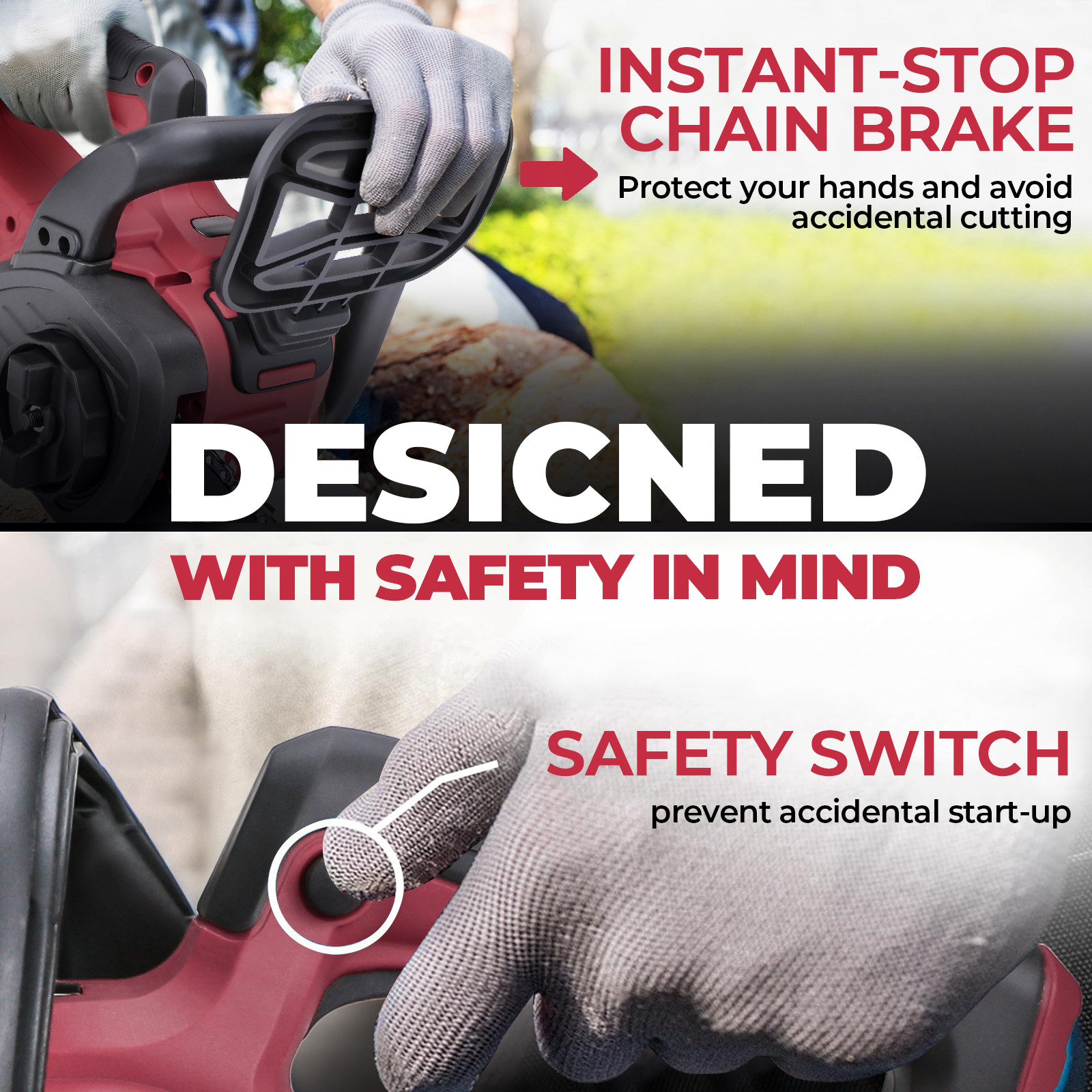 Compatible Milwaukee M18 Fuel 18V Battery Brushless 12 in Cordless Chainsaw