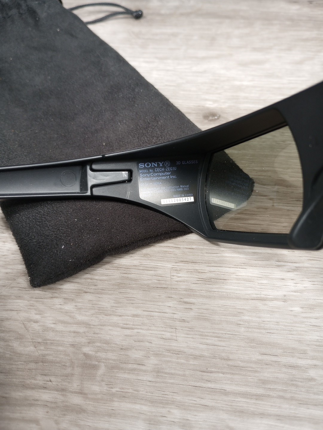 Sony Playstation PS3 3D Glasses CECH-ZEG1U - Untested (1 Pair)