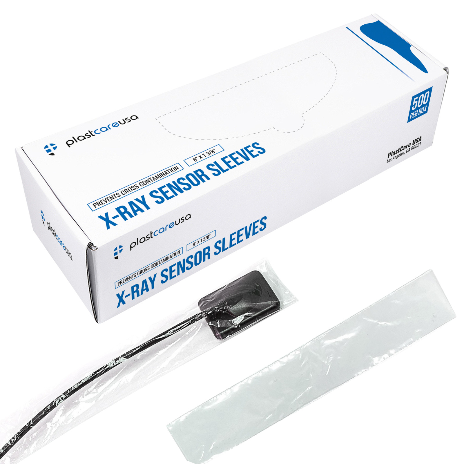 6000 Disposable Plastic Digital X-Ray Sensor Cover Barrier Sleeves (8" x 1 3/8")