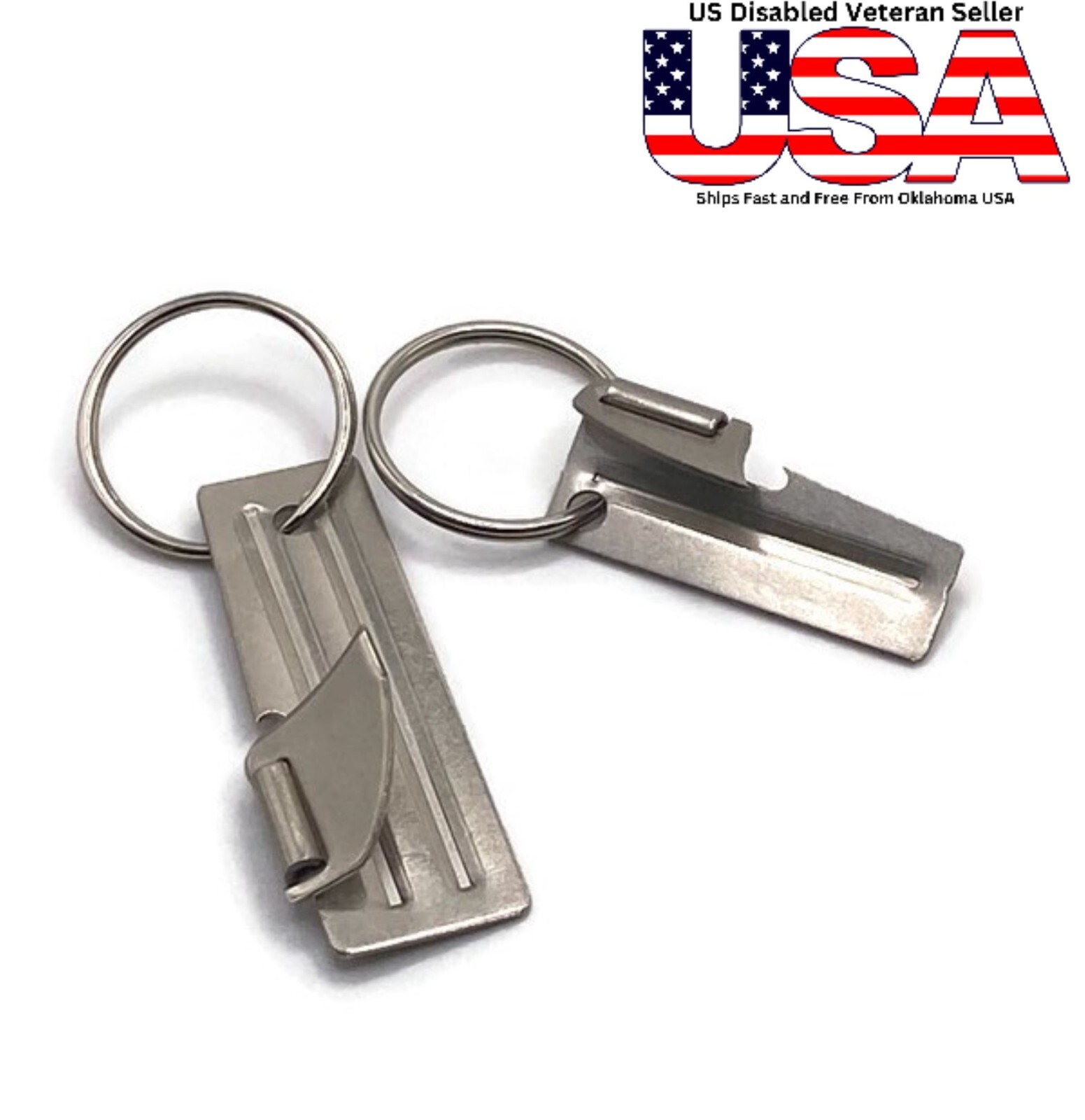 P38 and P51 Can Openers with Key Rings (4Pieces) US Army Issue FREE SHIPPING
