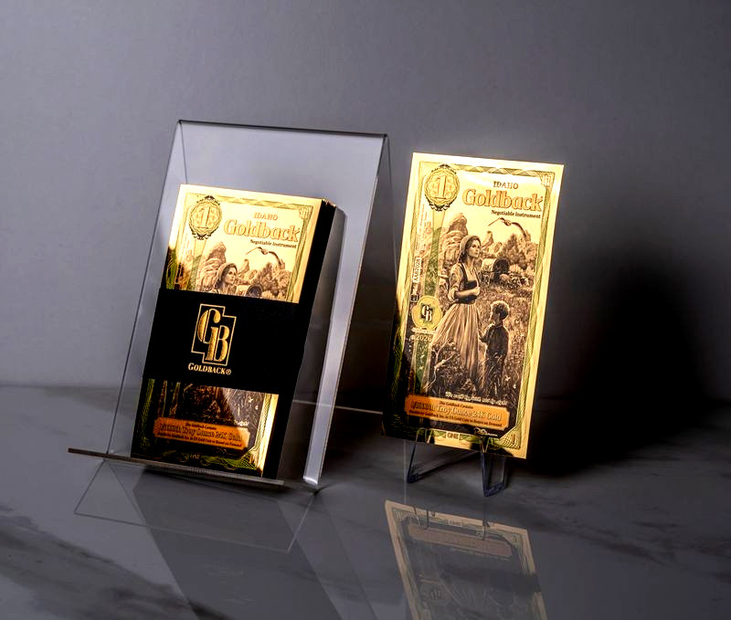 1 IDAHO ALPHA GOLDBACK AURUM 24K GOLD NOTE 1/1000 OZ .999 GOLD BU PRE SALE 🔥