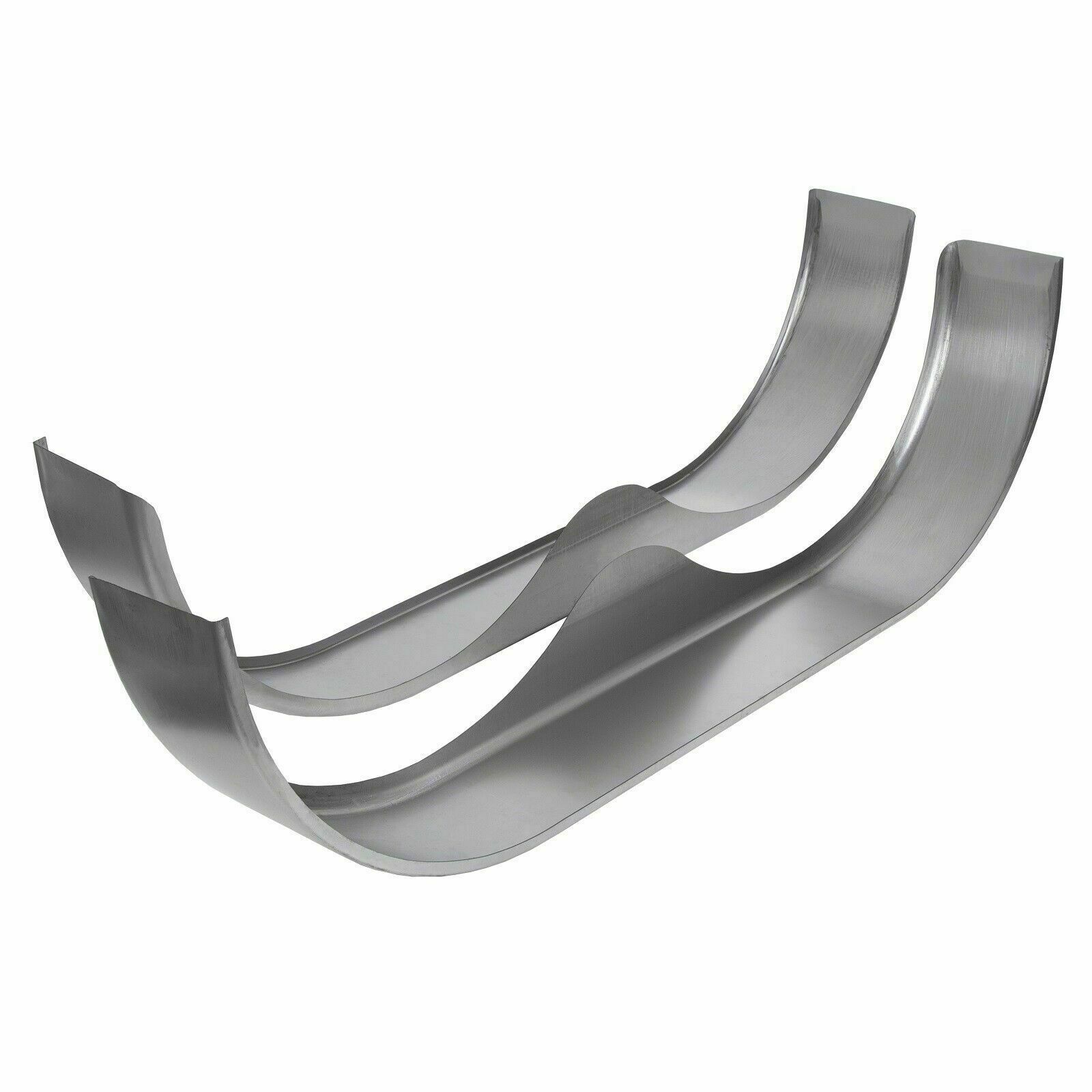 2PCS Tandem Round Trailer Axle Fender Cargo Tread Plate Teardrop 66"L 18"H 9"W