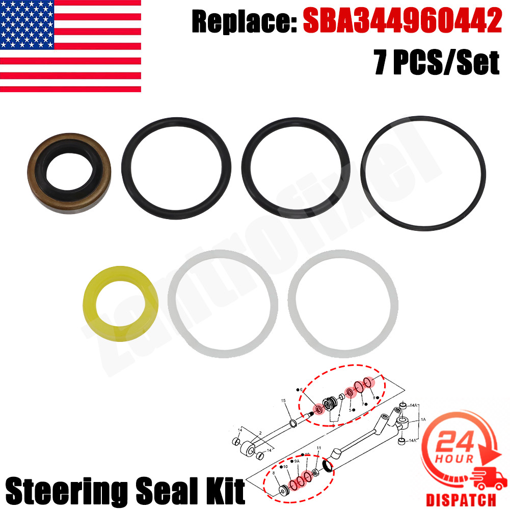 For CIH AG & NH AG Only Some Models Steering Seal Kit #SBA344960442 Replacement