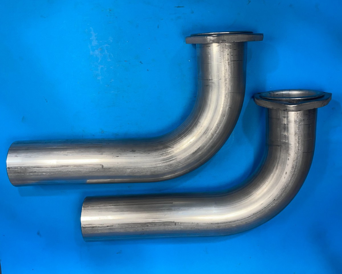 Shorty Exhaust Header Pipe Block Hugger 2.5" 14 Ga. for Chevy 265-400 SBC