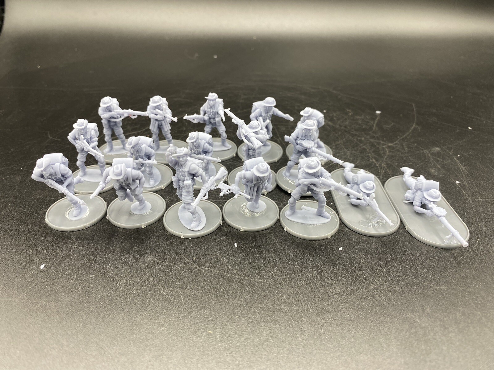 28mm, 3D Printed, WW2, Australians Infantry (17), Bolt Action.