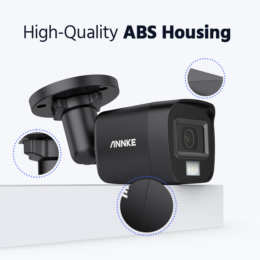 ANNKE 5MP Audio CCTV Security Camera Outdoor Color Night Vision Human Detection