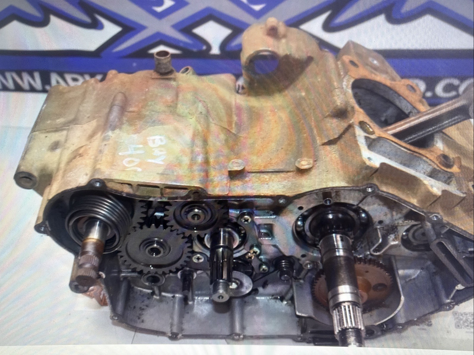 E3-1 LOWER ENGINE MOTOR CRANK 98 KAWASAKI BAYOU KLF 400 2x4 FREE US SHIP