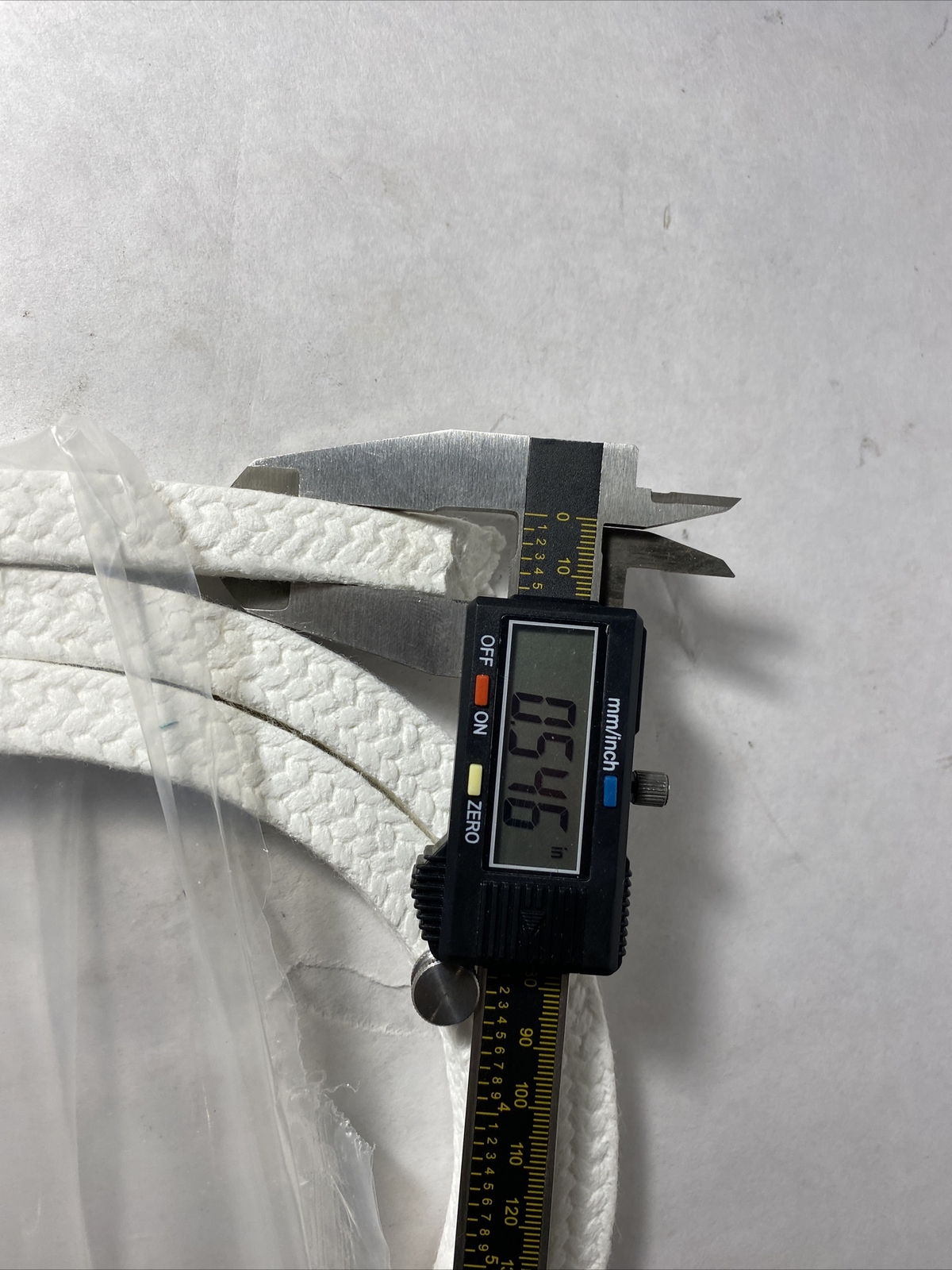 Teflon PTFE Square Braided Rope Packing 14mm Or 9/16” Sq x63” long weight 13oz