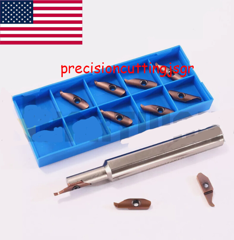 KSPDR0016K10 Lathe Engroove Holder + 10PCS 2mm DPCR Carbide Grooving Insert USA