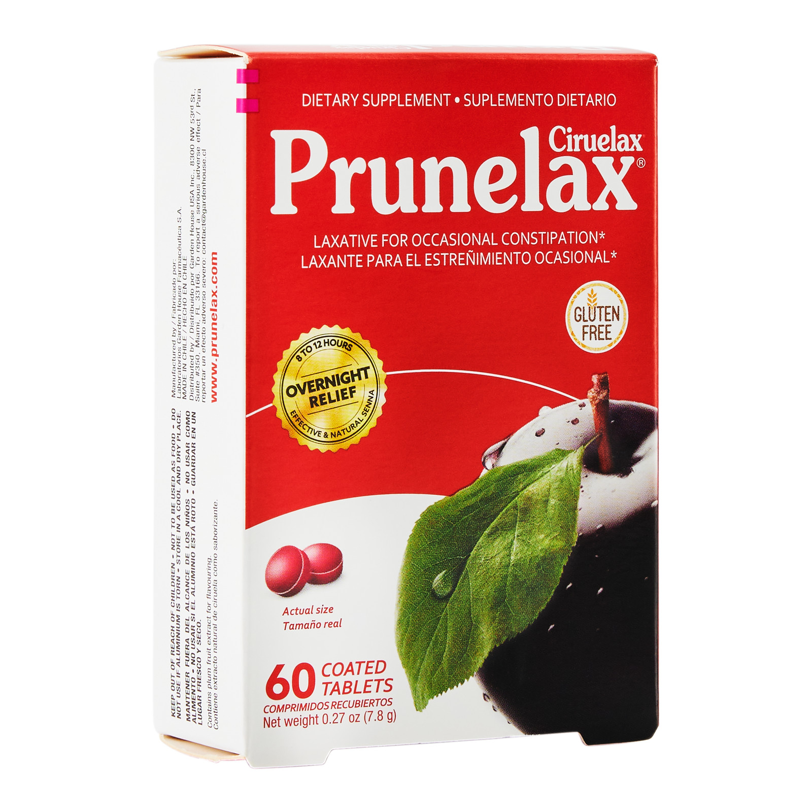 Prunelax Ciruelax Laxative Regular Strength Minitabs for Constipation