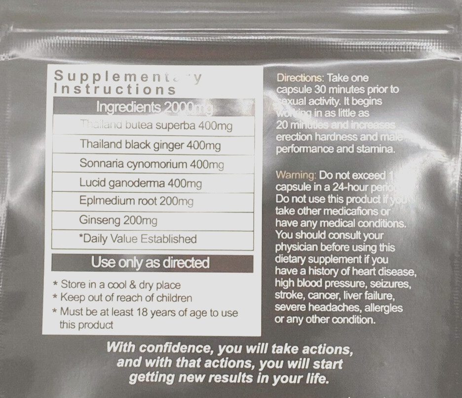 BerserkGorilla Male Performance Stay Hard 10-Pills (New Packaging)