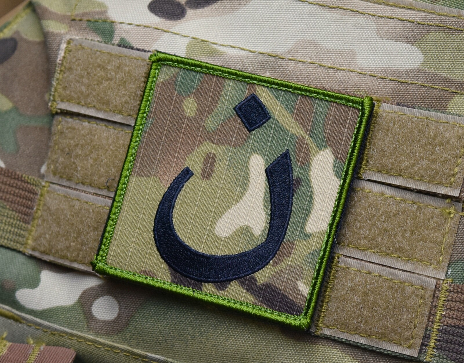 Multicam Nazarene Arabic Christian Symbol Embroidered Morale Patch Green Beret