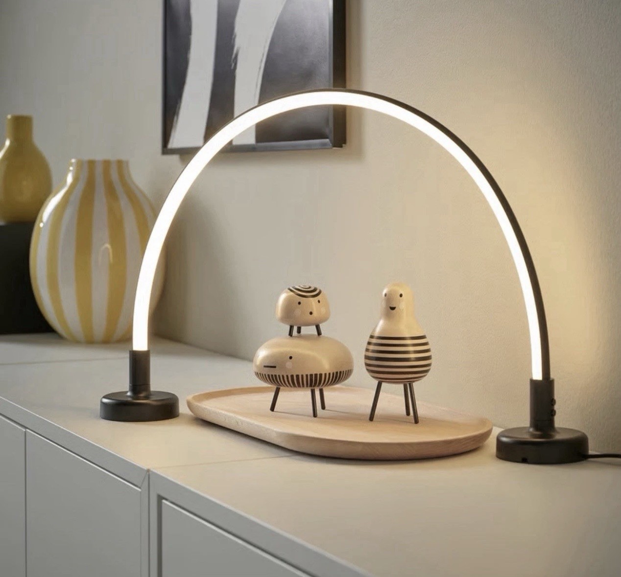 IKEA SMÅSNÖRE LED Decorative Lighting Dimmable Adjustable Table Lamp New In Box