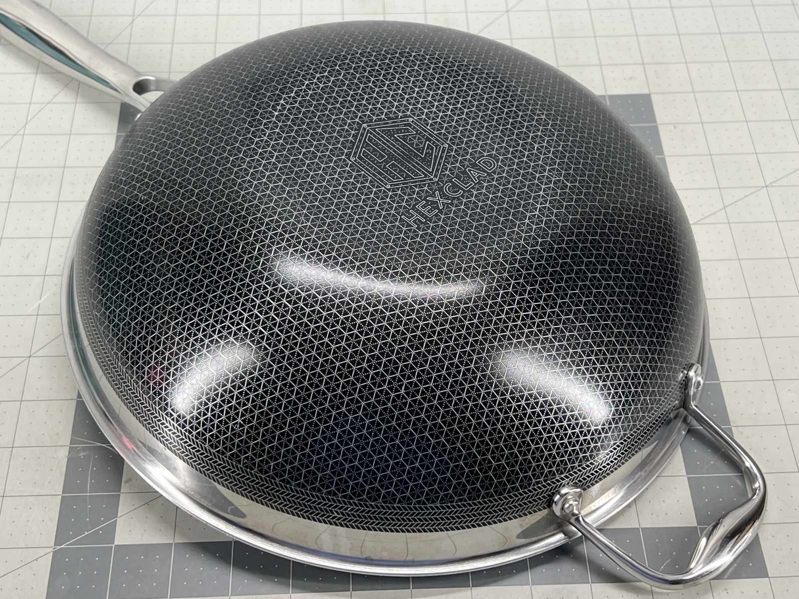 HexClad Hybrid Nonstick 12-Inch Wok Frying Pan (No Lid) - Used!