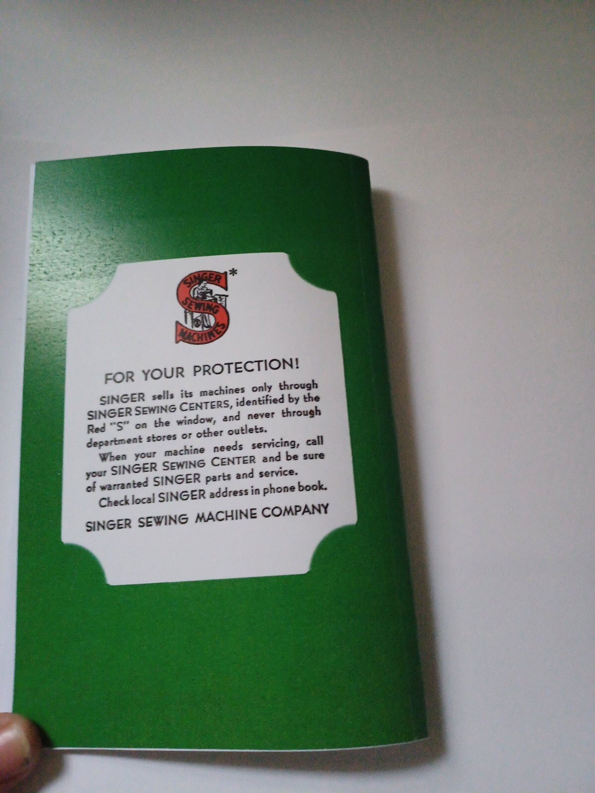 Singer 201-2 Manual Instruction Sewing Machine Reprint (Model 201)