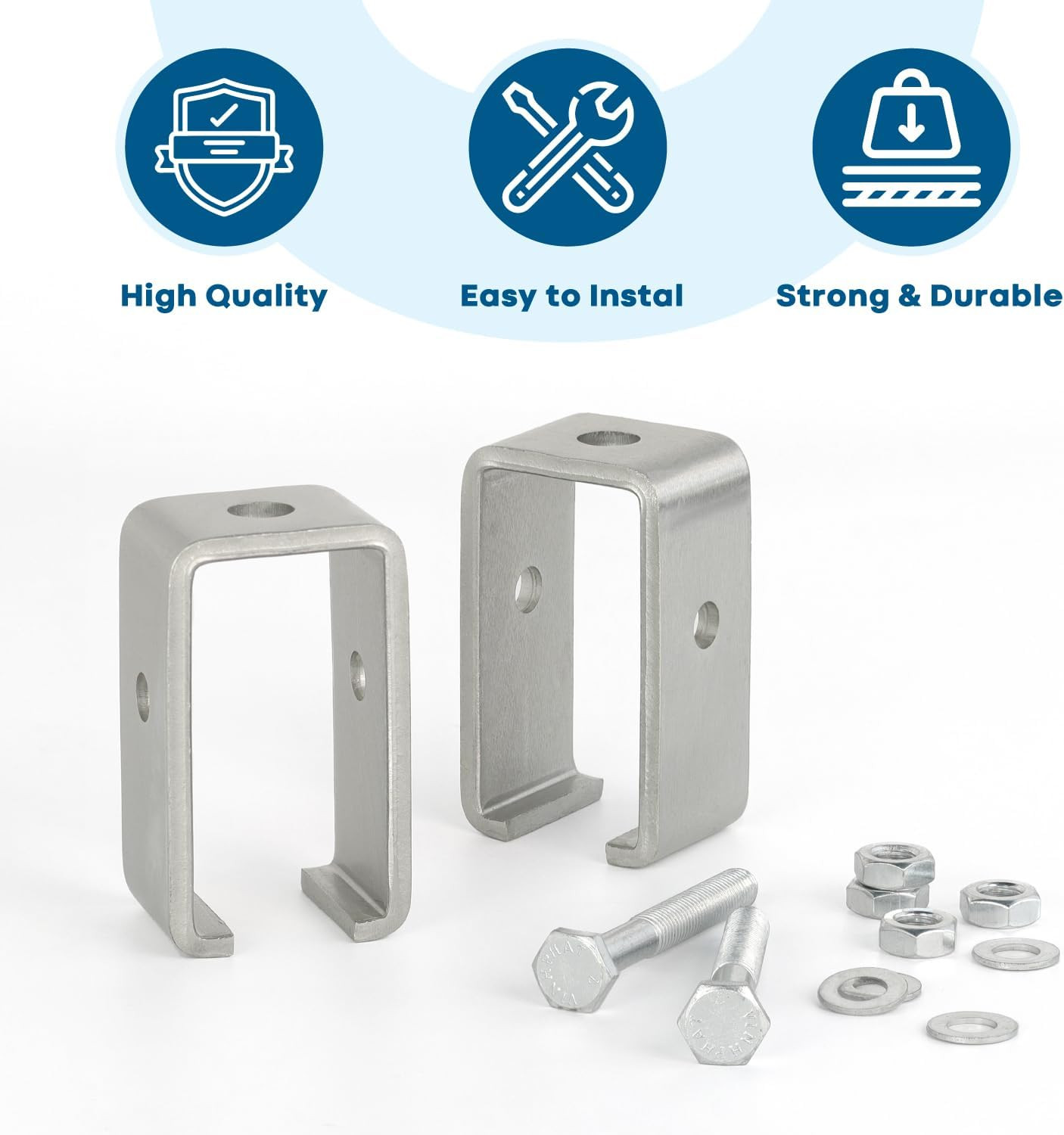 Channel Trolley Track Hanger Bracket, Intermediate Support Bracket for All 1-5/8