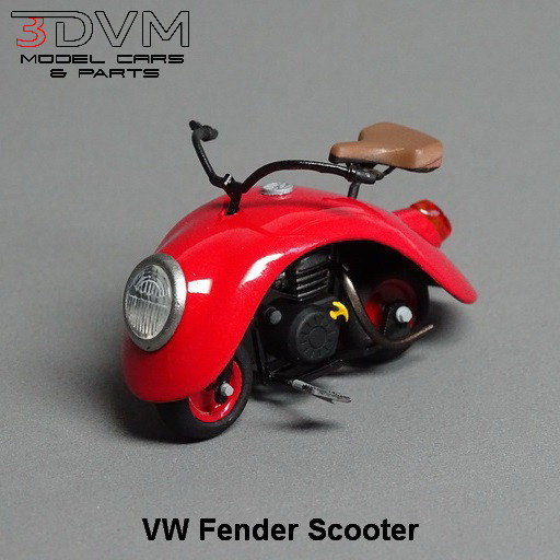1:25-1:24 Scale Resin VW Fender Scooter Model Kit, Un-assembled