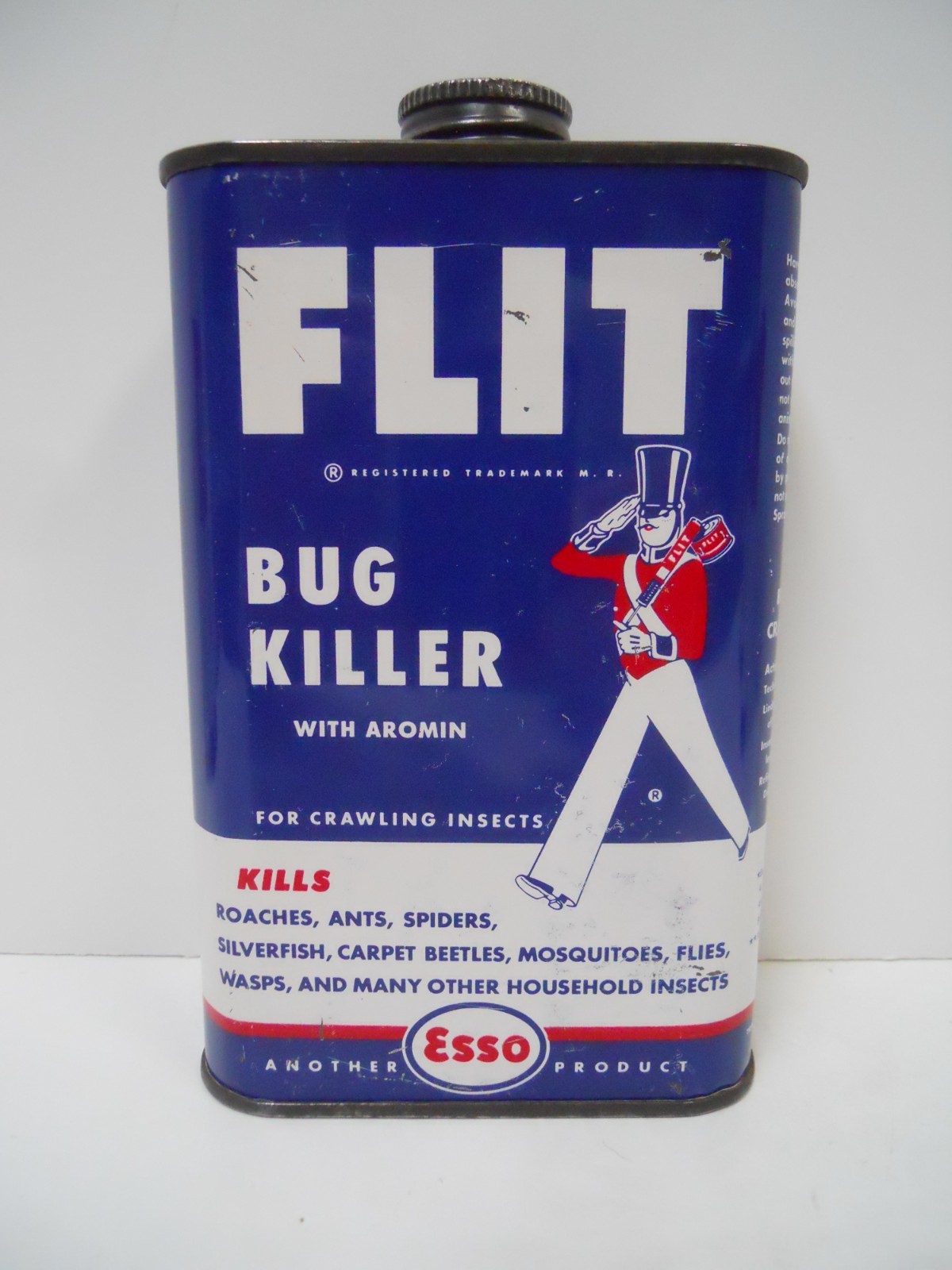 Vintage Set of (4) Different ESSO FLIT 1 Pint Cans Empty and for Display Only