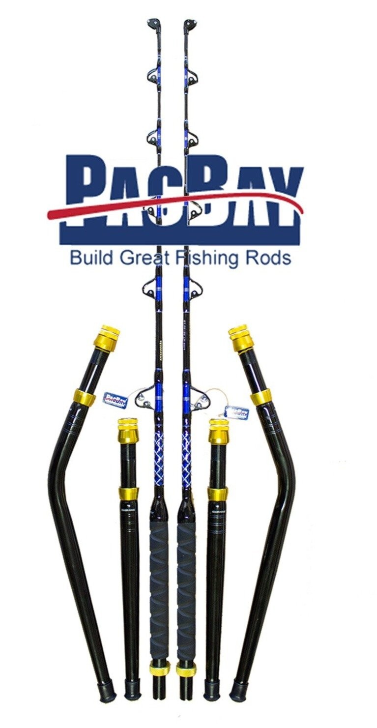 XCALIBER MARINE PAIR OF TROLLING RODS 30-50LB  INCLUDES BENT AND STRAIGHT BUTT