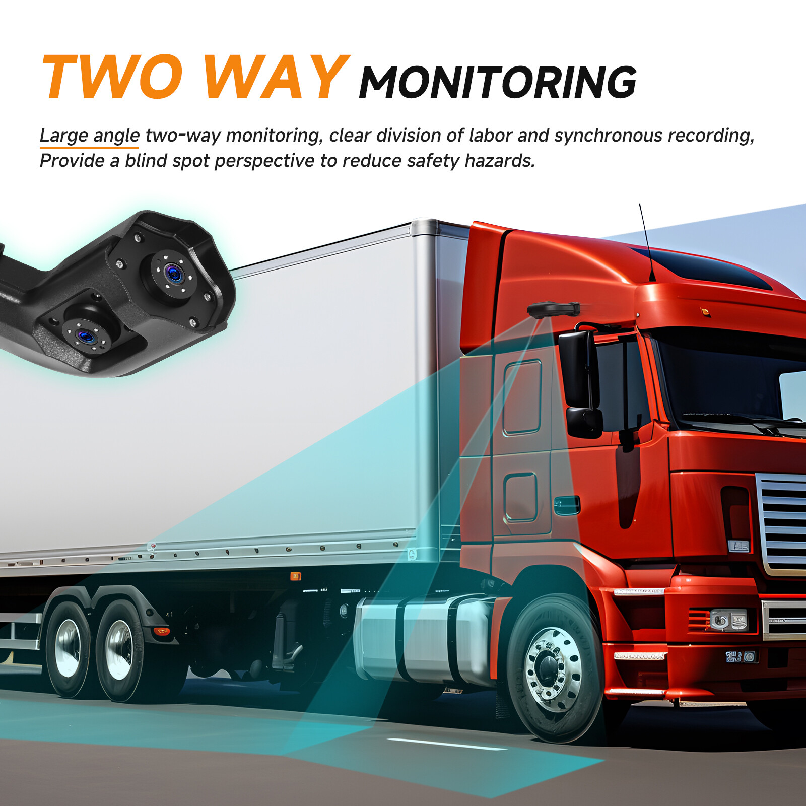 10.36" Monitor R & L Side Electronic Rear View Mirror Camera Smart Screen Player