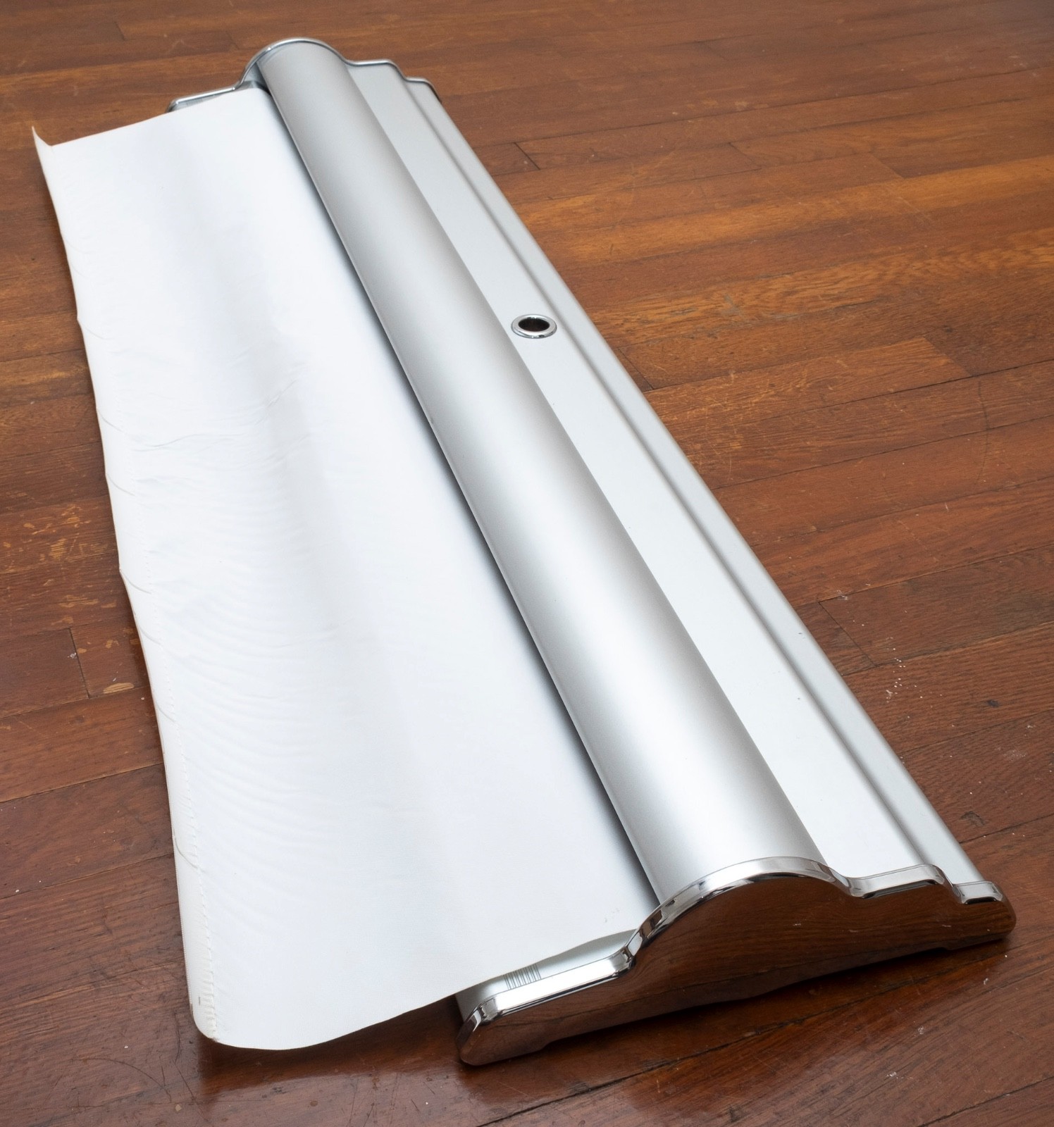 Silver Step 36” Retractable Banner Stand – Trade Show, Event & Pop-Up Display